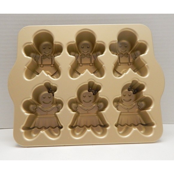 Nordic Ware Gingerbread Kids Cake Pan Bakeware Williams Sonoma - Picture 5 of 10